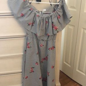 Calvin Klein Off the Shoulder Dress